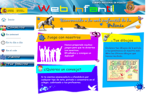 web infantil Policía Nacional